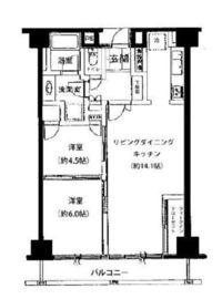ストーク新宿 704 間取り図