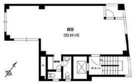 白鳥ビル(東銀座) 3階 間取り図