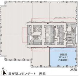 霞が関コモンゲート西館 25階 間取り図