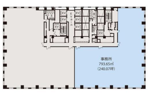 JAビル 21階 間取り図