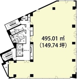 A-PLACE五反田駅前 8階 間取り図