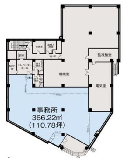 東建・長井ビル B1階 間取り図