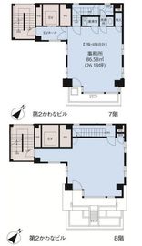 第2かわなビル 7-8階 間取り図