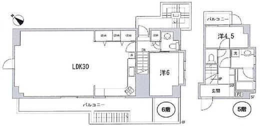 サンバレー赤坂(SOHO) 2階店舗 間取り図