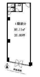 北新宿大竹マンション(事務所・店舗) 1階 間取り図