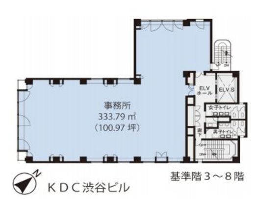 KDC渋谷ビル 7階 間取り図