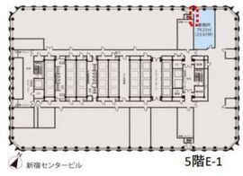 新宿センタービル 5階E-1 間取り図