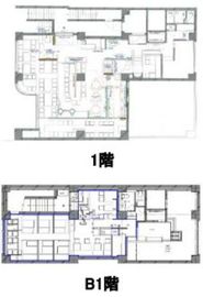 渋谷TRビル B1+1階 間取り図