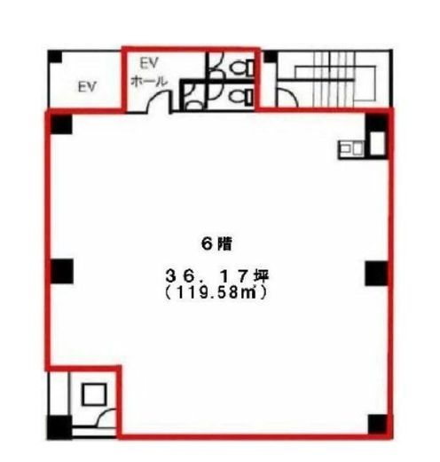 アクア神田ビル 4階 間取り図