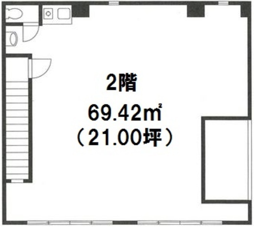 JR高架下千代田ビル 2階 間取り図