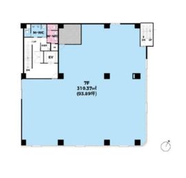 &WORK NIHONBASHIビル 7階 間取り図