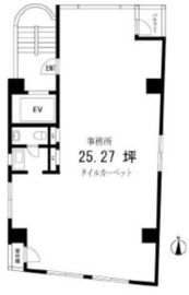 白川ビル(四谷三丁目) 4階 間取り図