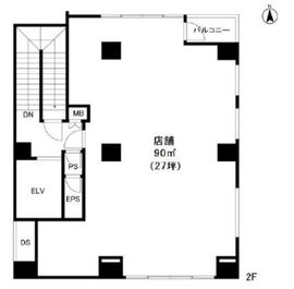 GTスクエア(店舗) 2階 間取り図