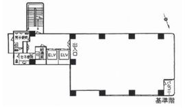 日本工築2号館ビル 8階 間取り図