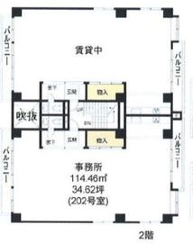 エステパ代々木上原 202 間取り図