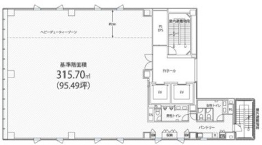 PMO日本橋茅場町 3階 間取り図
