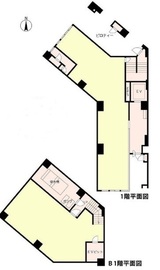 西新宿小林ビル B1+1階 間取り図