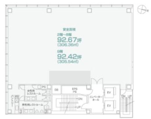 PMO日本橋本町 3階 間取り図