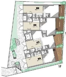 六本木テラス(SOHO) 1階D 間取り図