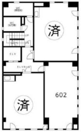 ヤマトビル(秋葉原) 602 間取り図