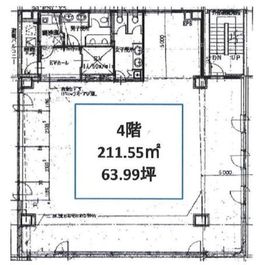 神田石川ビル 4階 間取り図