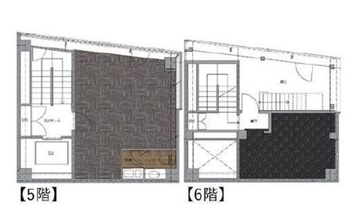 烏山お茶の水ビル 5～6階 間取り図