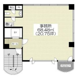 安念ビル 6階 間取り図