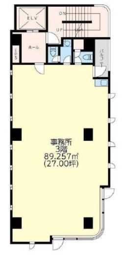 アルファエイチビル 3階 間取り図