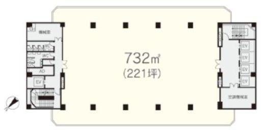 日土地内幸町ビル 5階 間取り図