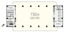 日土地内幸町ビル 5階 間取り図