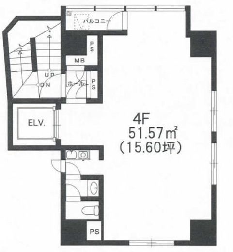 恵比寿コンフォート 4階 間取り図