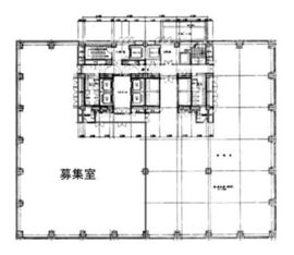 茅場町タワー 2階(西側) 間取り図