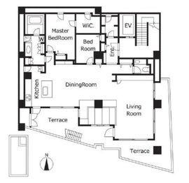 Espace TeTe(エスパステテ) 001 間取り図