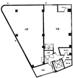 新宿北斗ビル 3階A 間取り図