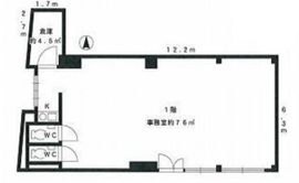 CB四谷四丁目ビル 1階 間取り図