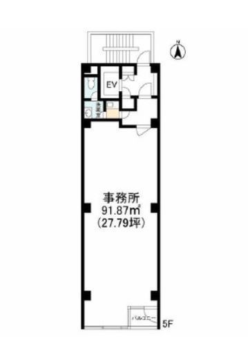 伸治ビル 2階 間取り図