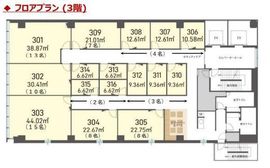 H1O西新宿 301 間取り図