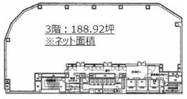 オリックス品川ビル 3階 間取り図