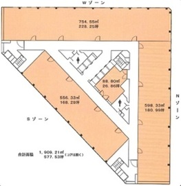 小田急第一生命ビル 13階 間取り図