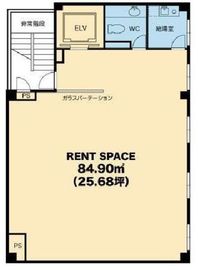 ラ・コリーナ渋谷 2階 間取り図