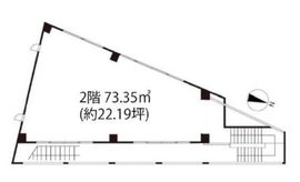 ABC亜米利加橋ビル 2階 間取り図