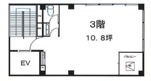精華ビル 3階 間取り図