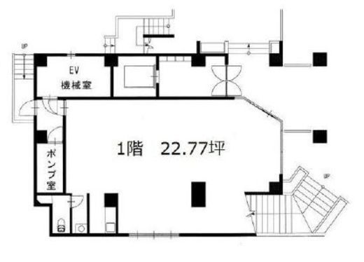 エムアイビル(恵比寿) 1階 間取り図