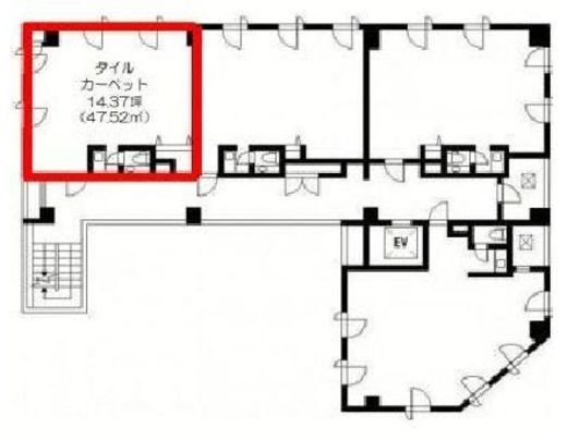 シティスクエア築地 1004 間取り図