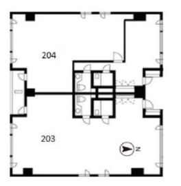 S.COURT 204 間取り図