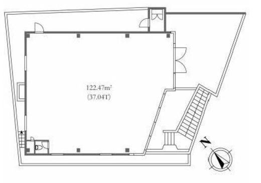 表参道LHビル 1階 間取り図