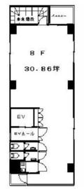 久保ビル 8階 間取り図