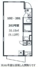 ティース神宮前(SOHO) 102 間取り図