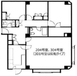 シェ麻布 304 間取り図