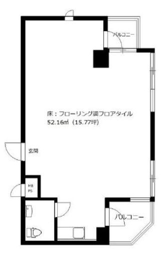 ヴィラパルテノン 2階A 間取り図